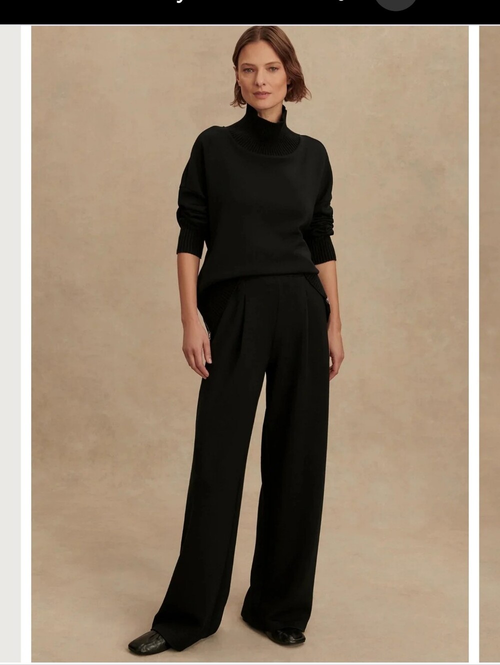 Varley Extra Wide Leg Pant Knit Trouser Athlesiure Pants - Picture 6 of 12